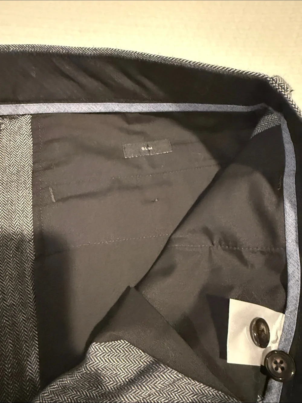 Men's J Crew Bowery Gray Dress Pants Slim Fit 35 x 32